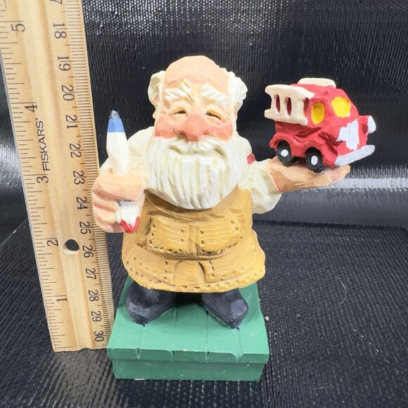 1995 David Frykman Collection Santa Crafted Resin Figurine Whimsical Decor VTG - Picture 3 of 11